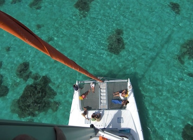 Catamaran cruise to Ile aux Cerfs from Pointe Jerome