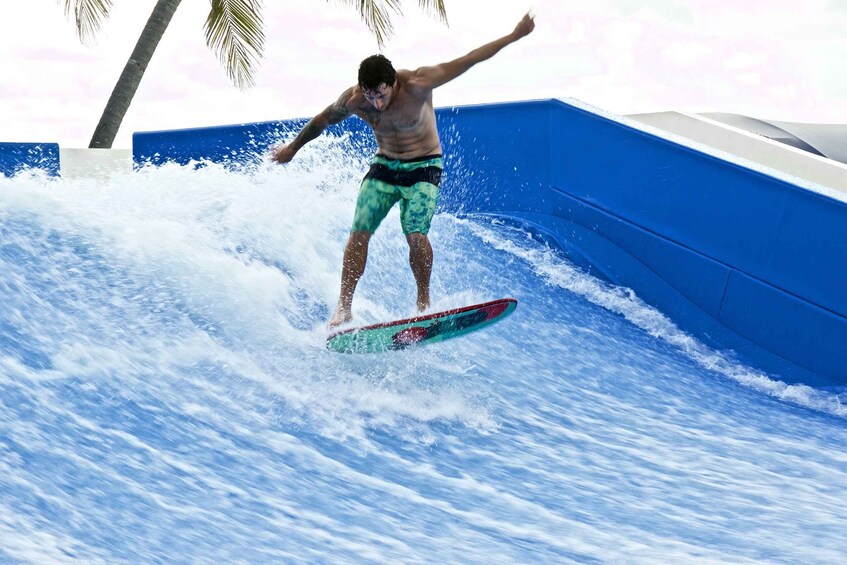 Cancun: Hop-on Hop-off Bus Tour with Flowrider Experience