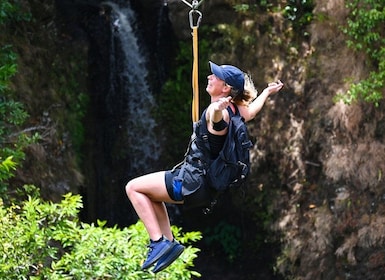 Mauritius: La Vallée des Couleurs, Waterfall Zipline