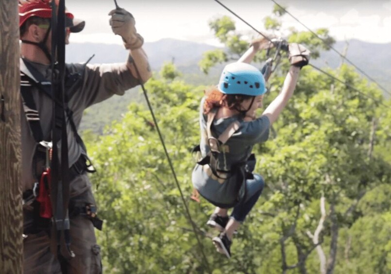 Picture 5 for Activity Bryson City: Mountaintop Zip Line Experience