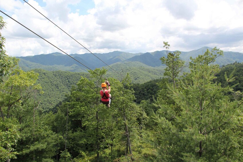 Picture 2 for Activity Bryson City: Mountaintop Zip Line Experience