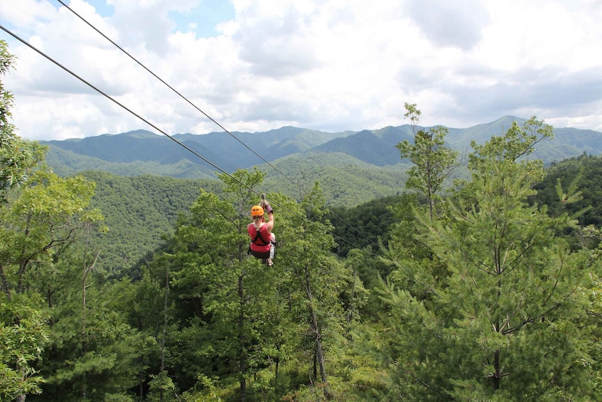 Picture 2 for Activity Bryson City: Mountaintop Zip Line Experience