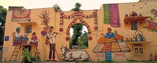 Neu Delhi: Lodhi Art District Fahrradtour mit Frühstück