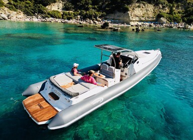 Rhodes : Bateau pneumatique privé de luxe vers l'île de Symi ou Lindos