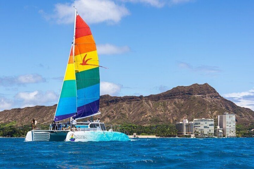 Waikiki Sunset Sail on Hawea Catamaran