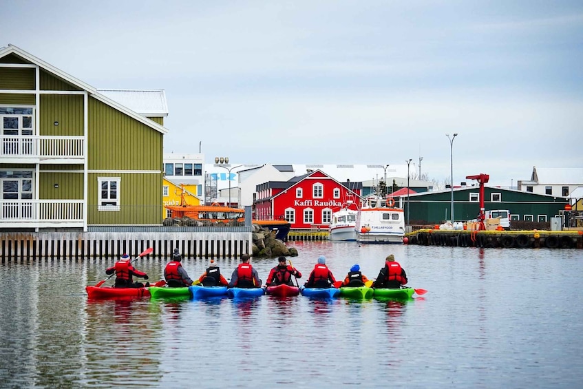 Guided kayak tour in Siglufjörður / Siglufjordur.