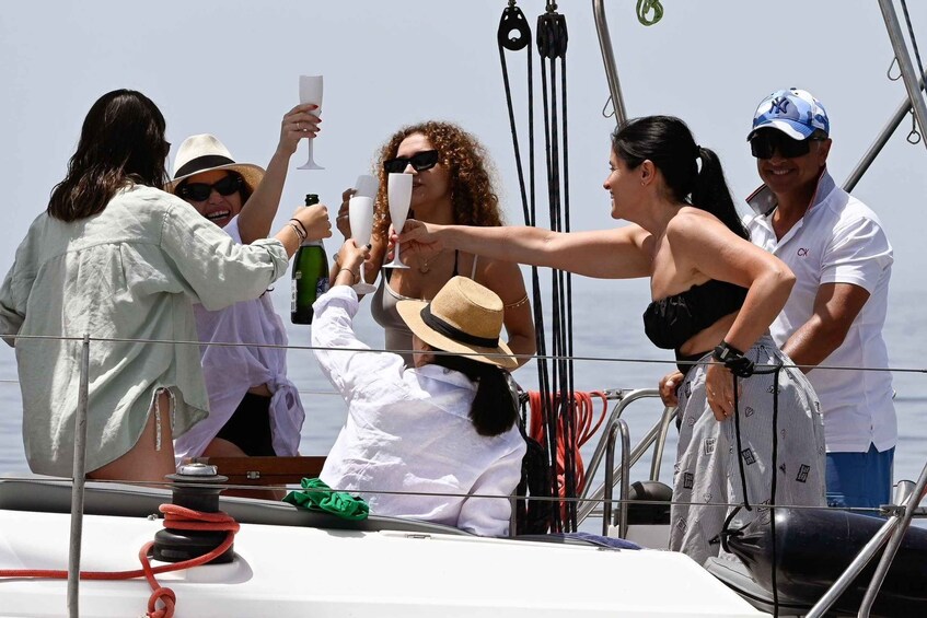 Marbella: sailBoat Trip Dolphins, trip Drinks-Snacks,3 hour