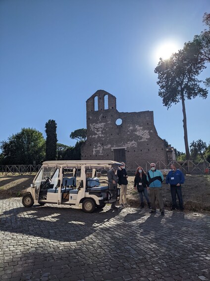 Picture 1 for Activity Rome: Appian Way Private Tour by Golf Cart -Official Partner