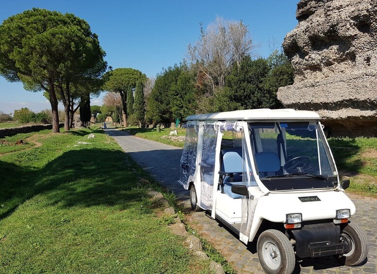 Picture 2 for Activity Rome: Appian Way Private Tour by Golf Cart -Official Partner