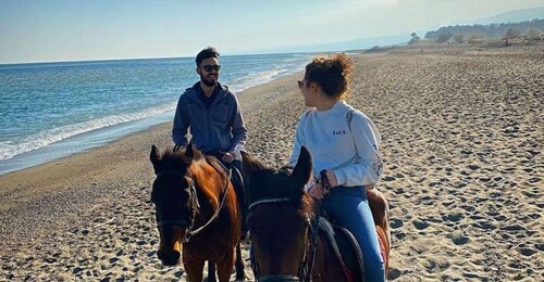 Naxos: Horseback Riding on the Beach in Giardini