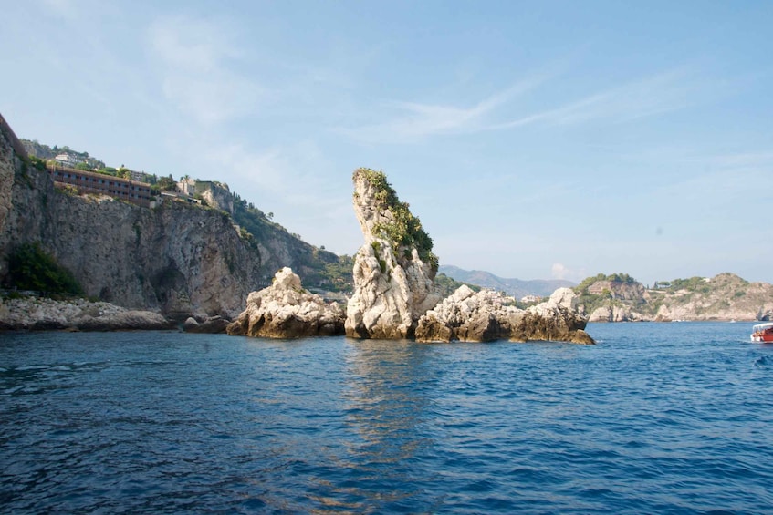 Picture 1 for Activity Giardini Naxos: Taormina Coast Boat Tour with Snorkeling