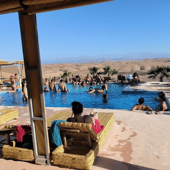 Marrakech: Desert Safari with Dinner, Shows, Dance & Pool