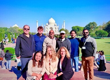 Desde Delhi: excursión privada de un día al Taj Mahal al amanecer y al fuer...