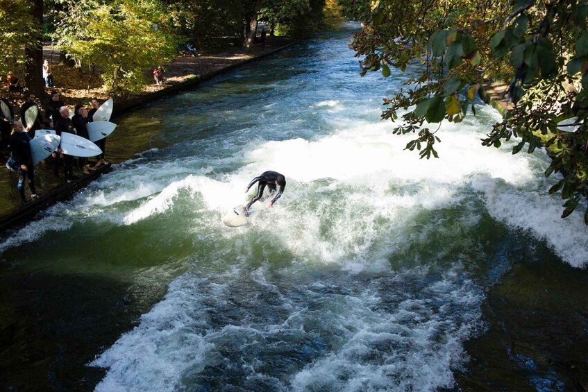 Picture 7 for Activity Munich Surf Experience Surfing In Munich Eisbach River Wave