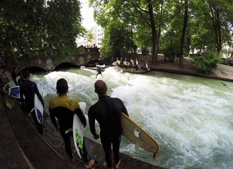 Picture 4 for Activity Munich Surf Experience Surfing In Munich Eisbach River Wave