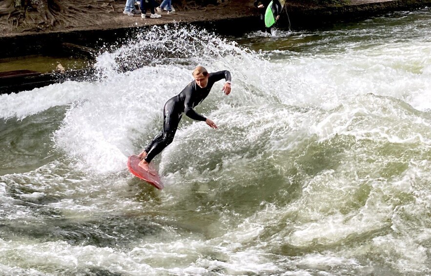 Picture 3 for Activity Munich Surf Experience Surfing In Munich Eisbach River Wave