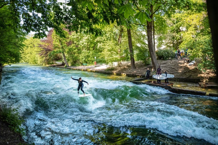 Picture 5 for Activity Munich Surf Experience Surfing In Munich Eisbach River Wave