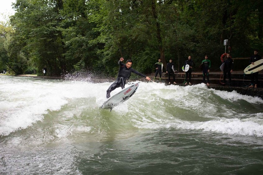 Picture 6 for Activity Munich Surf Experience Surfing In Munich Eisbach River Wave