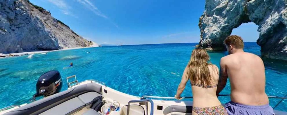 Skiathos: Private Lalaria Beach and Caves Speedboat Tour