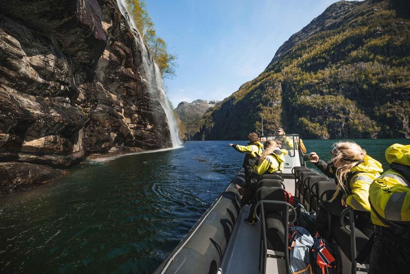 Picture 3 for Activity Øystese: Private RIB fjord tour & secluded viewpoint hike