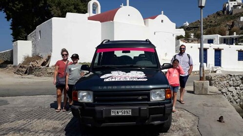 Tour dei punti salienti di Mykonos in jeep