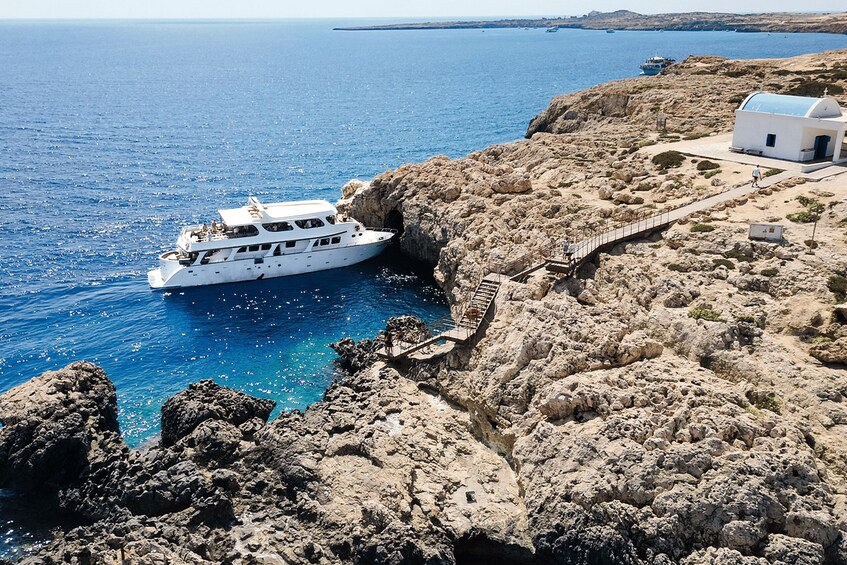 Picture 7 for Activity Pernera: Luxury Yacht Sunset Cruise with Dinner and Drink