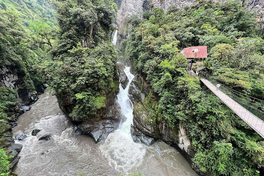 Baños famous waterfalls route bike ride tour & lunch