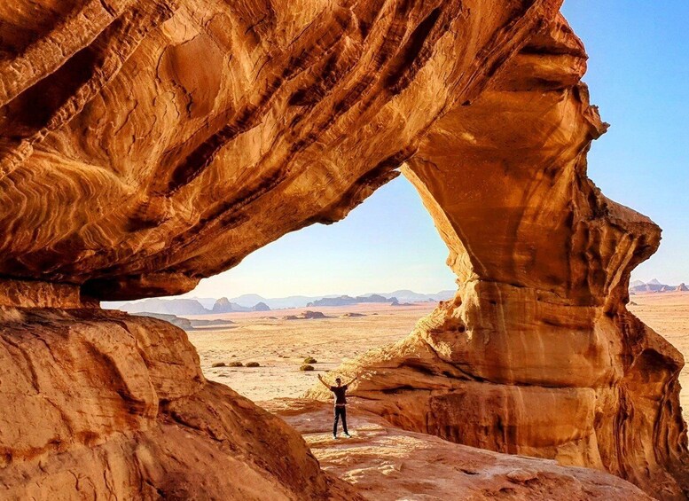 Picture 1 for Activity Wadi Rum: Jeep Tour with Overnight Stay + Meals included