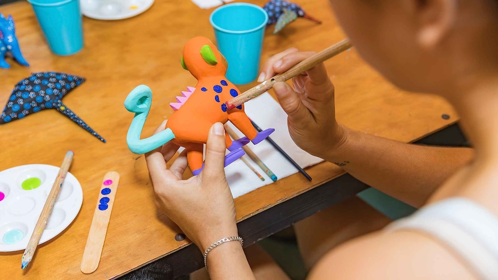 Picture 3 for Activity San Miguel de Cozumel: Alebrije Traditional Painting Class