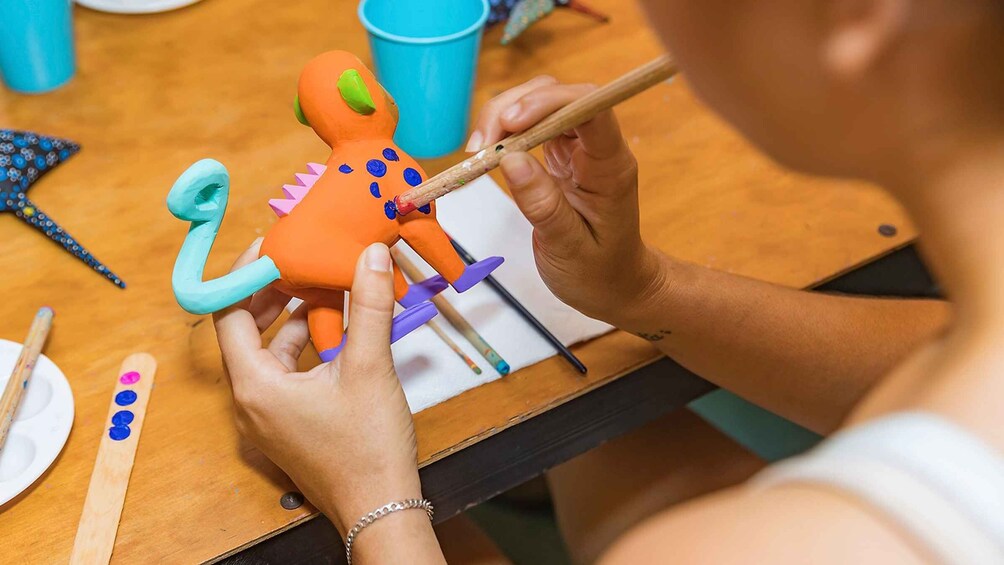 Picture 3 for Activity San Miguel de Cozumel: Alebrije Traditional Painting Class