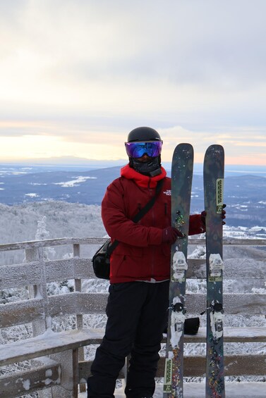 Montreal: Guided Skiing or Snowboarding in Quebec Forests