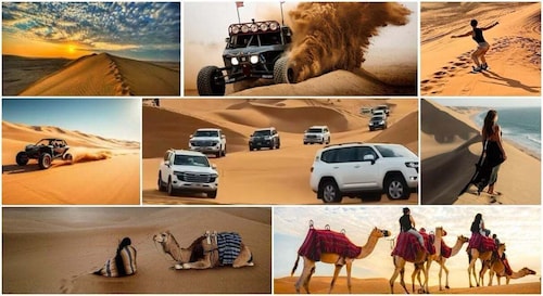 Doha: quad bike/Buggy, DuneBashing, CamelRide/SandBoarding