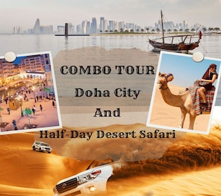 Doha: Privé Combo Stadstour & Woestijnsafari van een hele dag