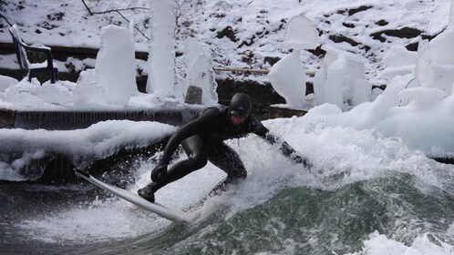 Surfing on Munich all Year even Winter: Englischer Garten