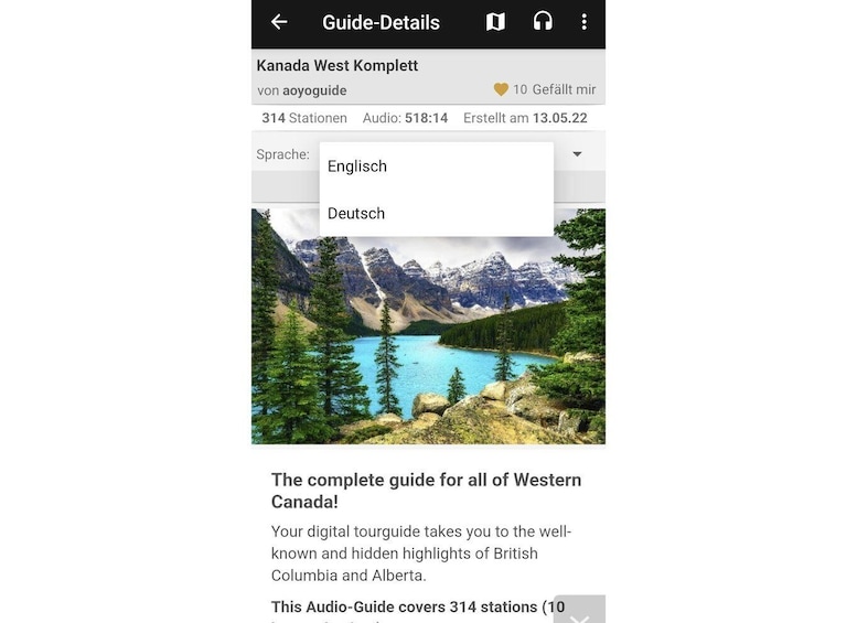 Picture 9 for Activity Western Canada Self-Driving Audio Guide English and German