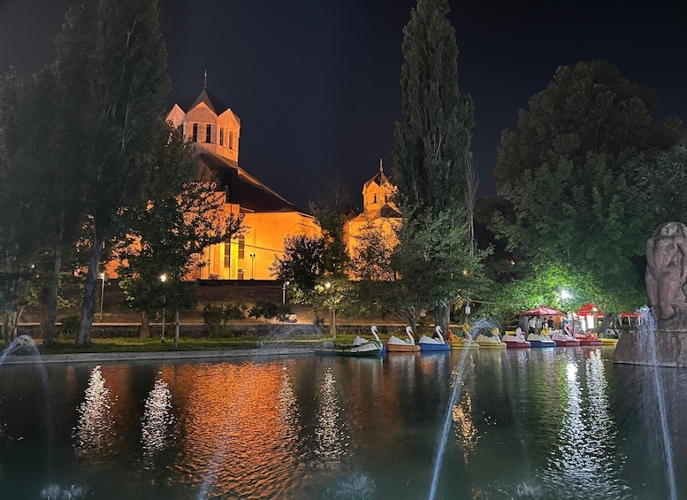 Picture 2 for Activity Yerevan: Night Walking Tour With Enchanting Panoramic Views