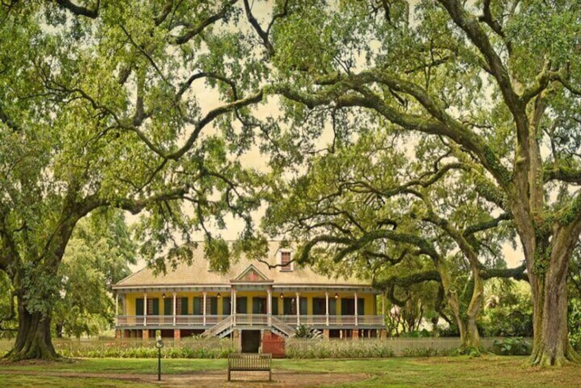 The Historical Creole Laura Plantation Big House.