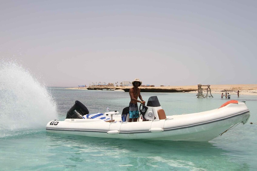 Picture 6 for Activity Hurghada: Private Speedboat To Sand bank Abu Minqar Islands