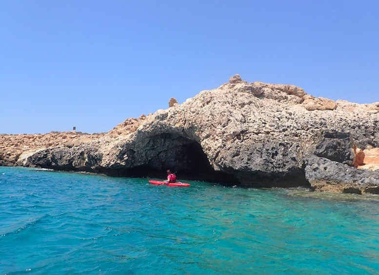 Picture 1 for Activity From Agia Napa : East Cape Greko Private Guided Kayak Tour