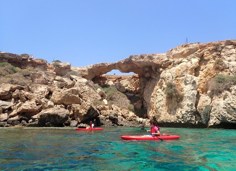 From Agia Napa : East Cape Greko Private Guided Kayak Tour