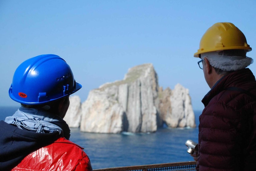 Sardinia mines and sea from Cagliari