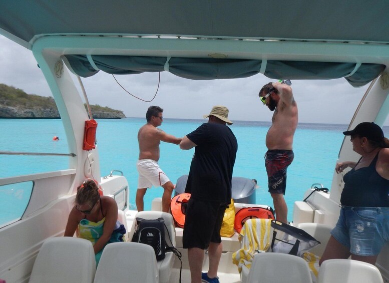 Picture 2 for Activity Curacao Speedboat, Beach, Blue Room and Snorkel Adventure