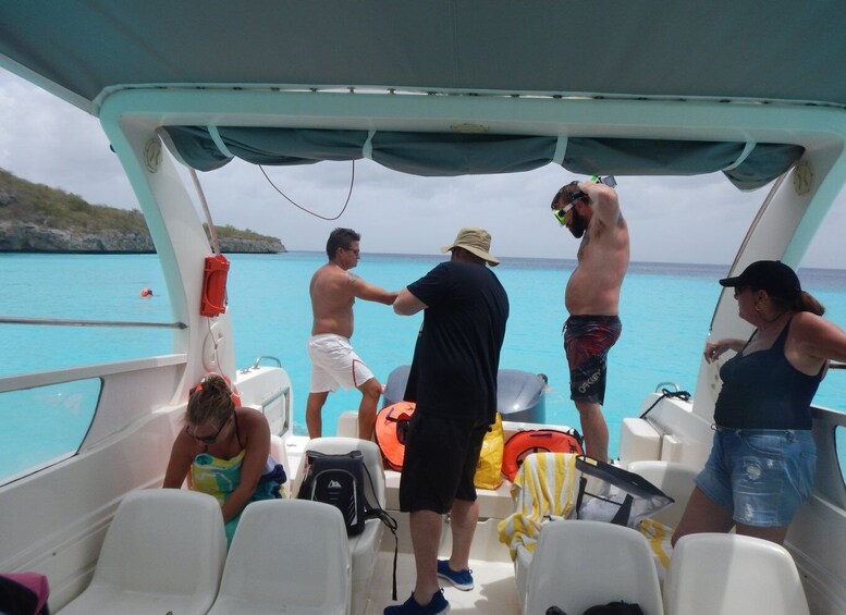 Picture 2 for Activity Curacao Speedboat, Beach, Blue Room and Snorkel Adventure