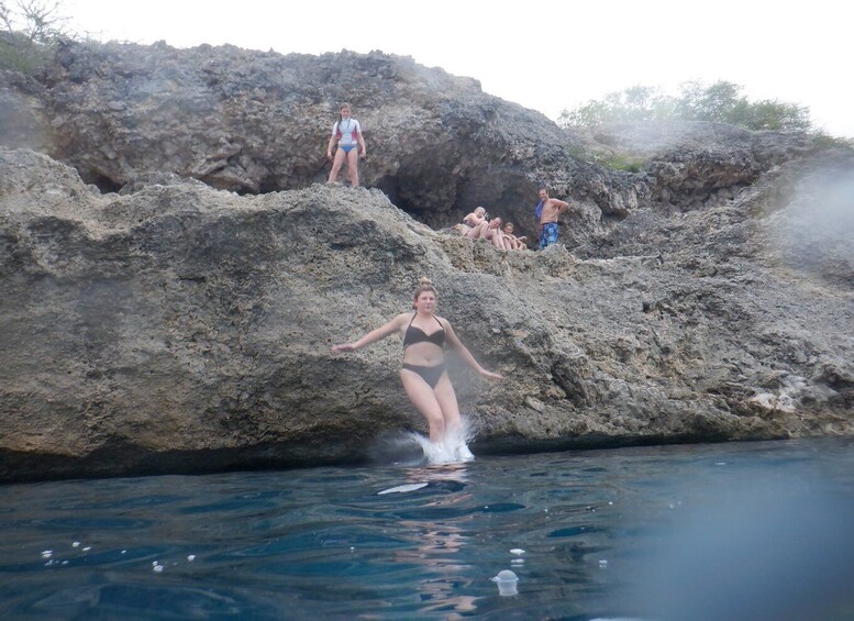 Picture 7 for Activity Curacao Speedboat, Beach, Blue Room and Snorkel Adventure