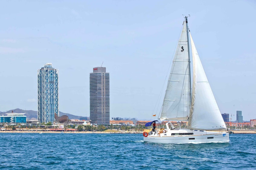 Picture 8 for Activity Barcelona: Private Sailing Trip with Drinks and Snacks