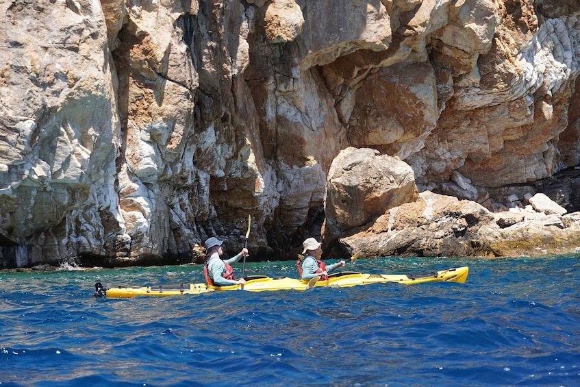 Picture 9 for Activity Naxos: Rina Cave Sea Kayak Tour with Snorkeling and Picnic