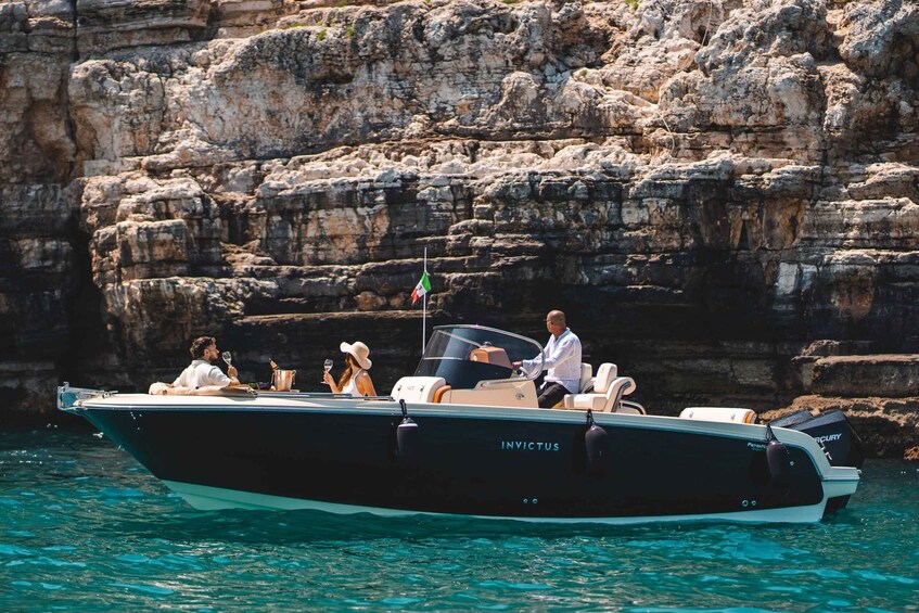 Picture 8 for Activity Monopoli: Private Sightseeing Speedboat Tour with Champagne