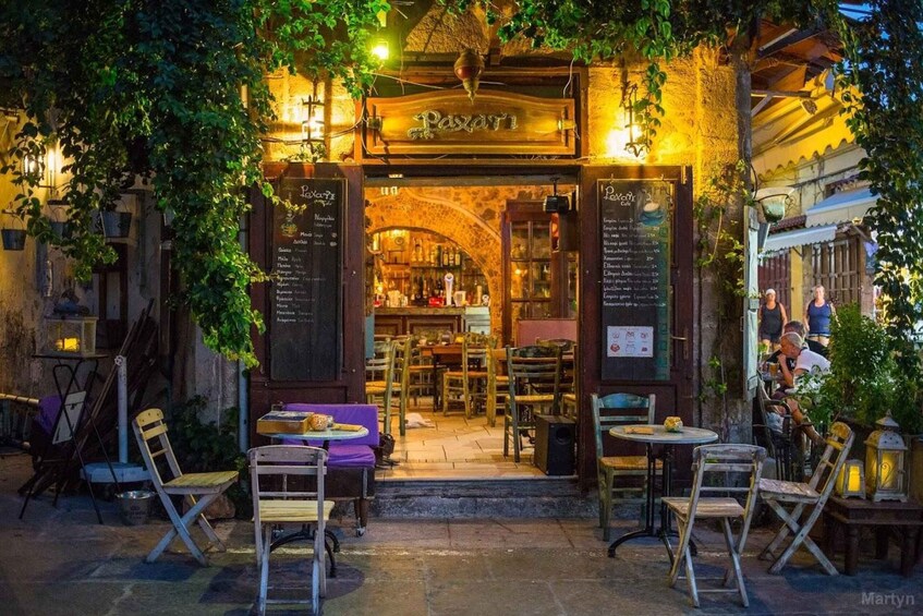 Night Rhodes: old town Gastro e-bike tour with drink & meze
