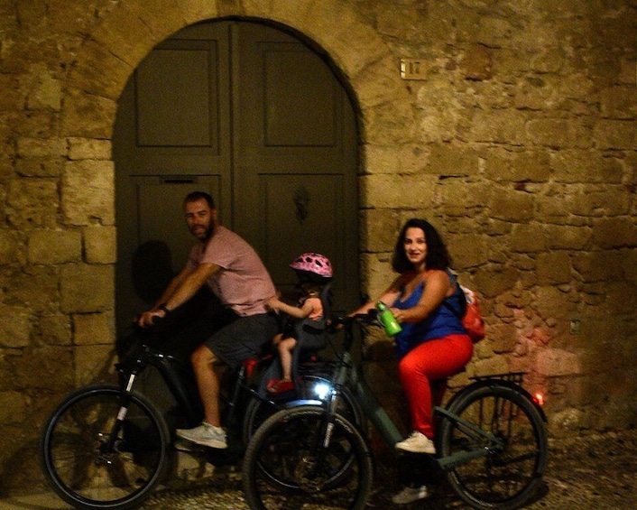 Picture 3 for Activity Night Rhodes: old town Gastro e-bike tour with drink & meze