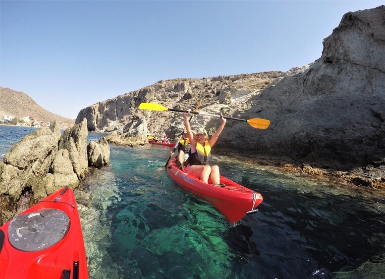 San José: Cabo de Gata Natural Park Kayak and Snorkel Tour